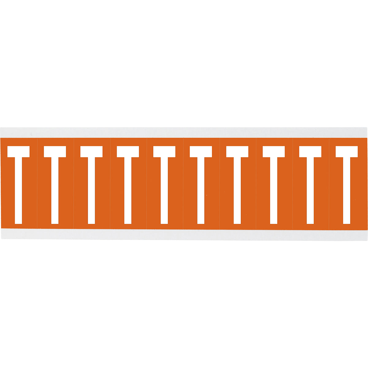Chiffres ou lettres sur carte - 22 x 38 mm Blanc/Orange - T
