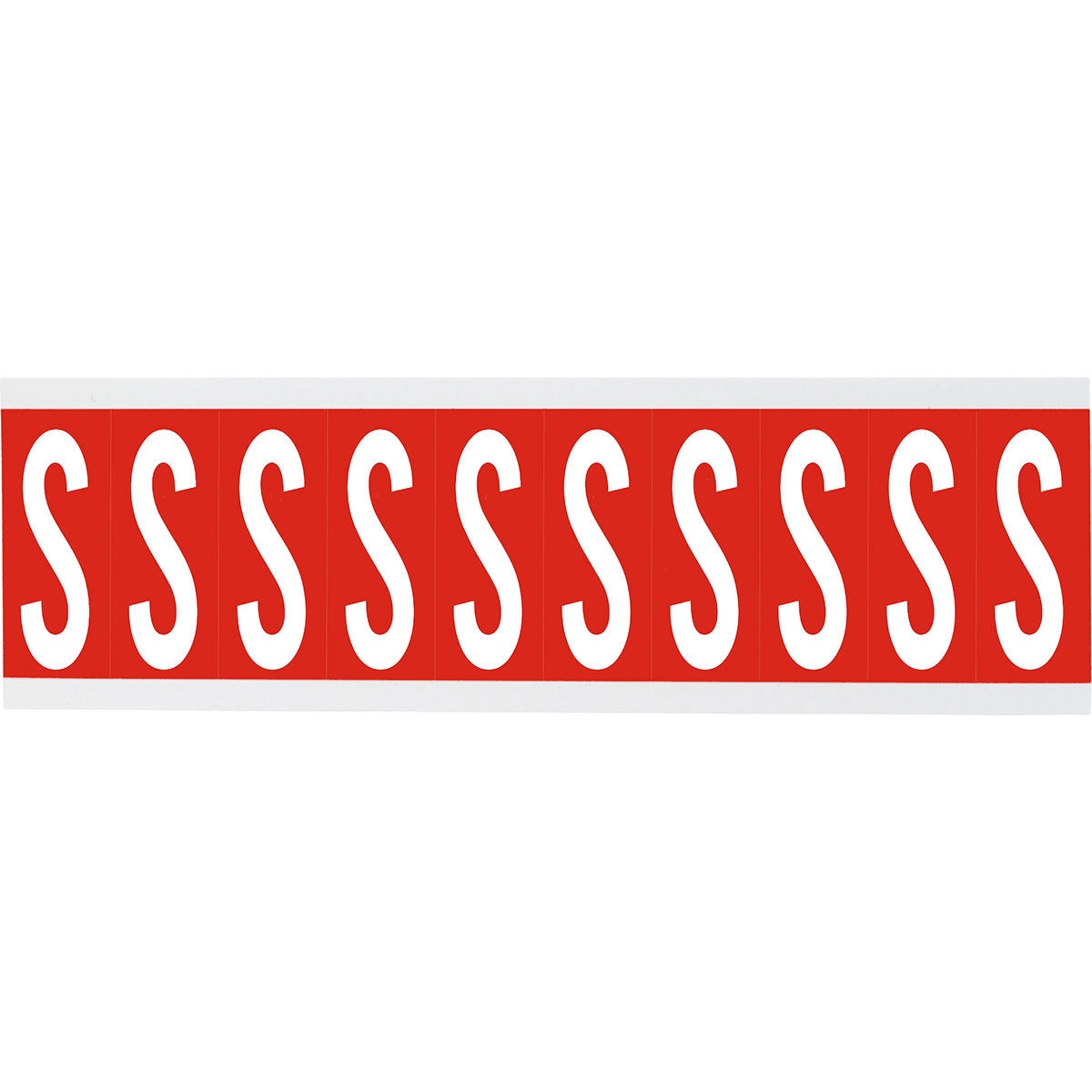 Chiffres ou lettres sur carte - 22 x 38 mm Blanc/Rouge - S