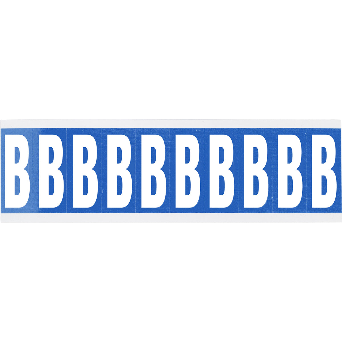 Zahlen oder Buchstaben auf Karte - 22 x 57 mm Weiss/Schwarz - B