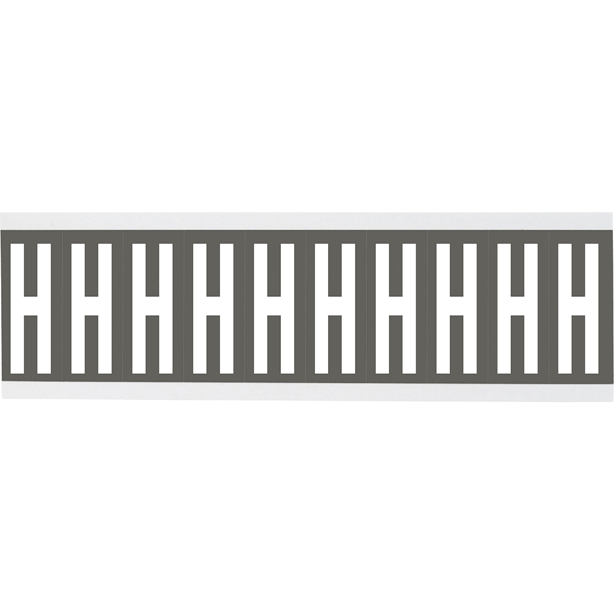 Chiffres ou lettres sur carte - 22 x 57 mm Blanc/Gris - H
