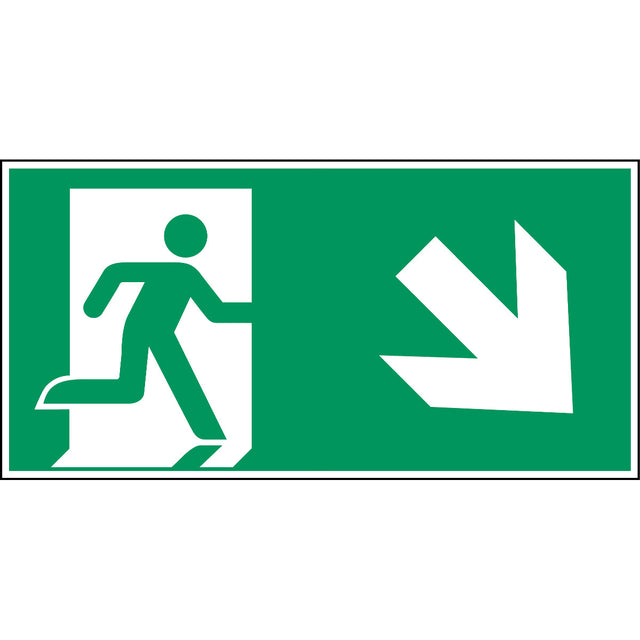 Notausgang (rechts) – ISO 7010