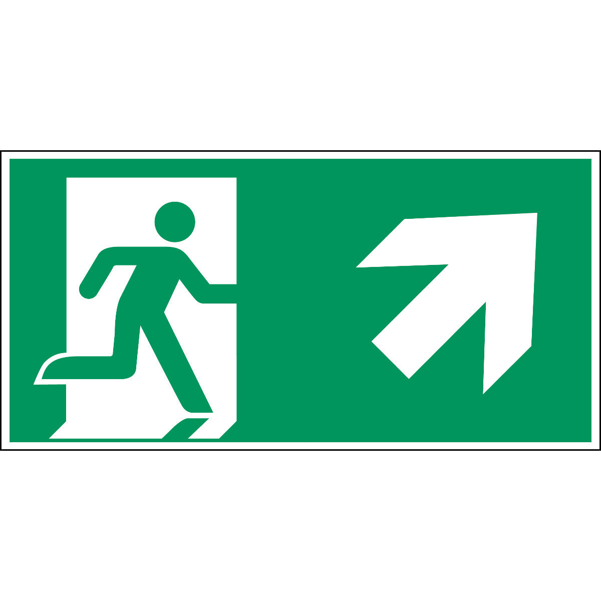 Notausgang (rechts) – ISO 7010