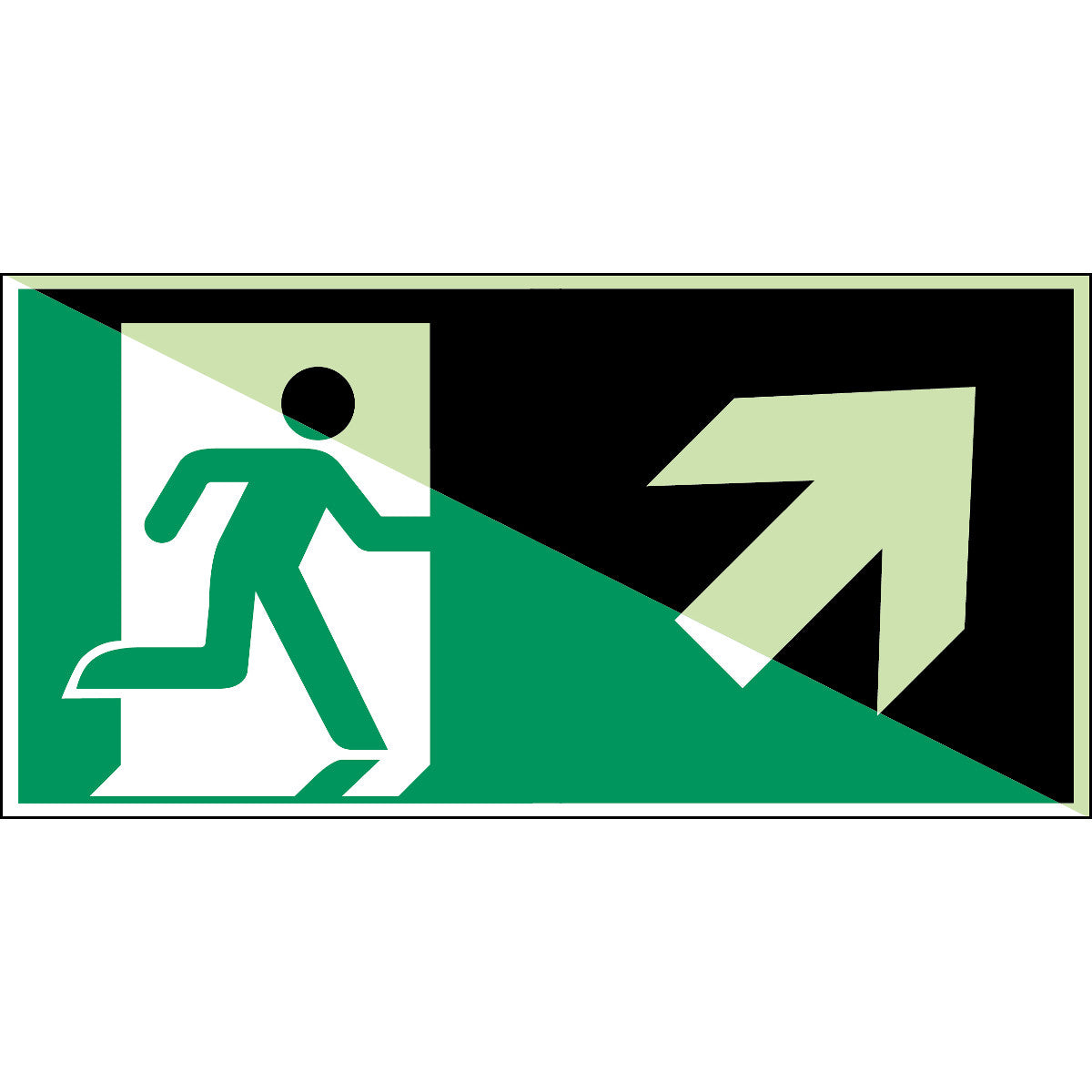 Notausgang (rechts) – ISO 7010