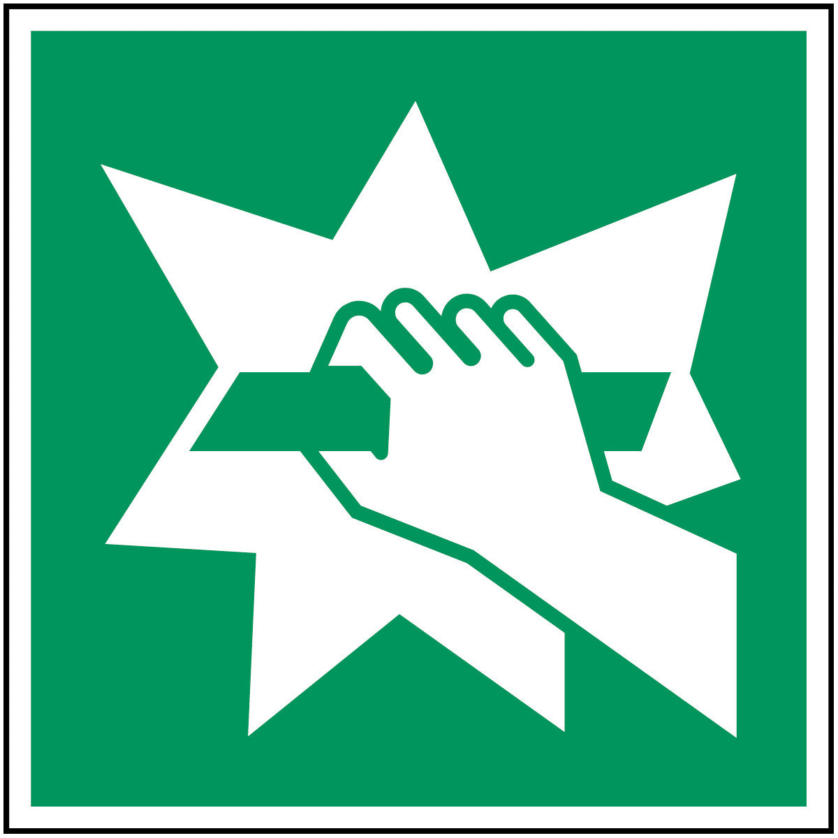 ISO Sicherheitskennzeichnung - Notausstieg