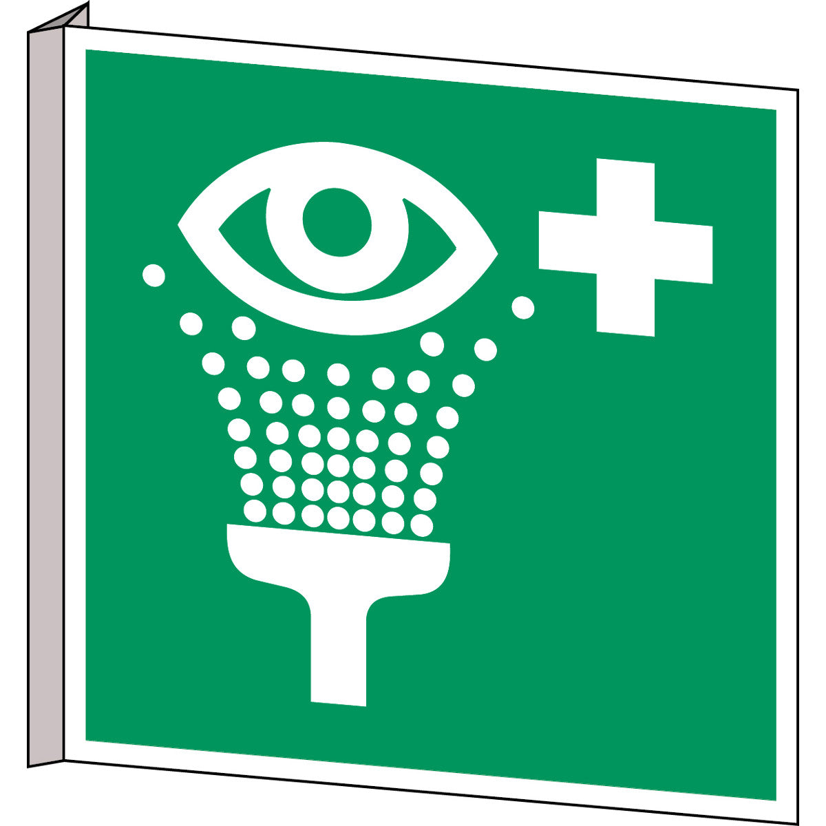 Panneau de sécurité ISO - station de lavage oculaire