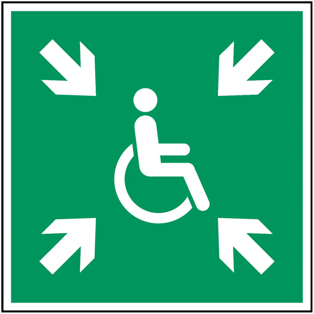 Vorläufige Evakuierungsstelle – ISO 7010