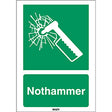 ISO-Sicherheitsschild – Notfallhammer