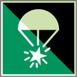 Fallschirm-Signalrakete – ISO 7010