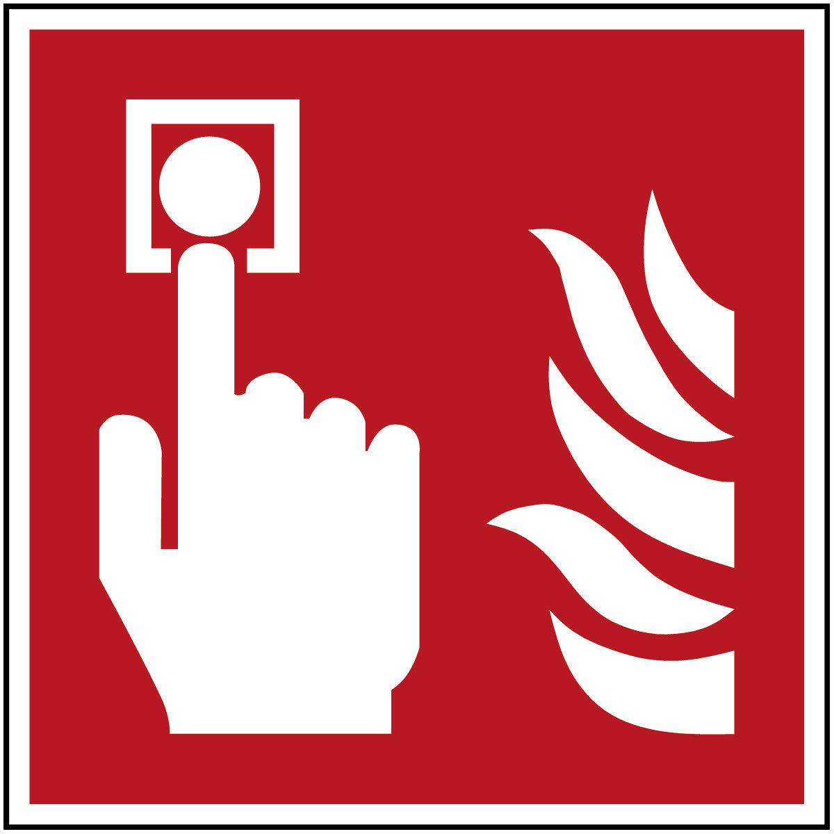 ISO Sicherheitskennzeichnung - Brandmelder