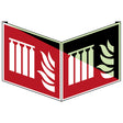 Fest eingebaute Feuerlöschmittel-Batterie – ISO 7010