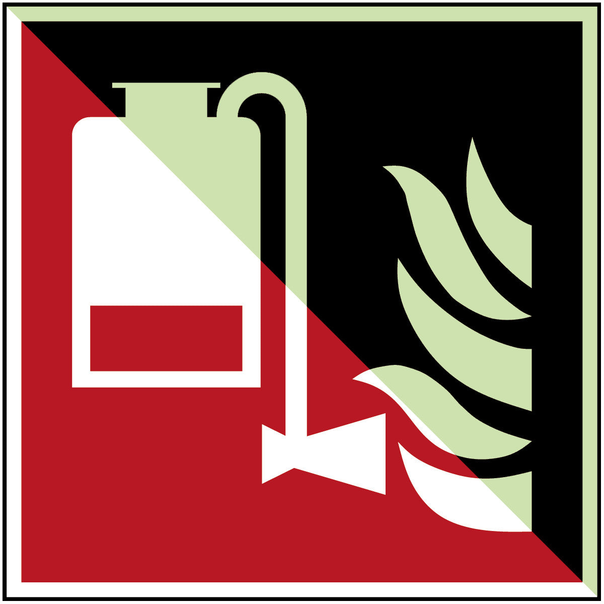Tragbare Schaumlösch-Einheit – ISO 7010