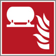 Fest eingebaute Feuerlösch-Einrichtung – ISO 7010
