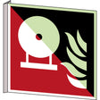 Fest eingebaute Feuerlösch-Flasche – ISO 7010