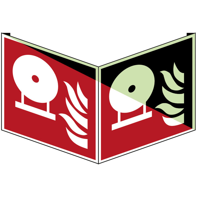 Fest eingebaute Feuerlösch-Flasche – ISO 7010