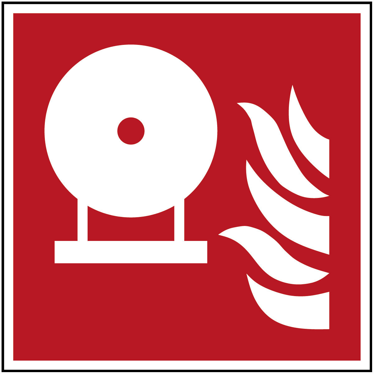 Fest eingebaute Feuerlösch-Flasche – ISO 7010