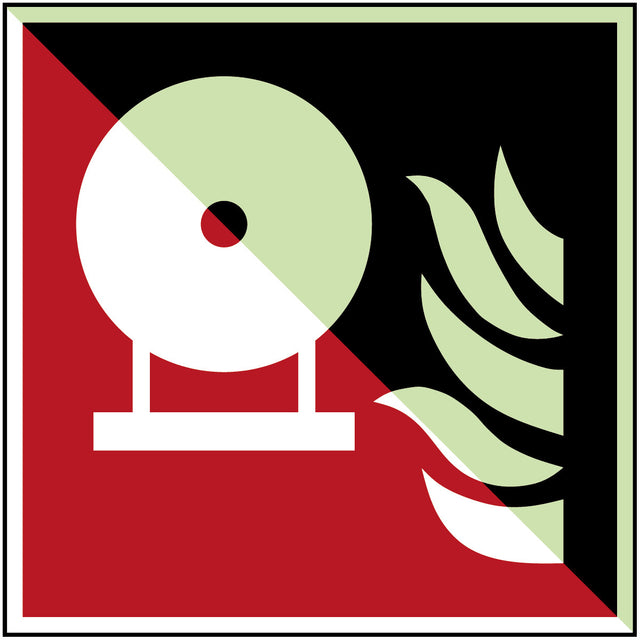 Fest eingebaute Feuerlösch-Flasche – ISO 7010