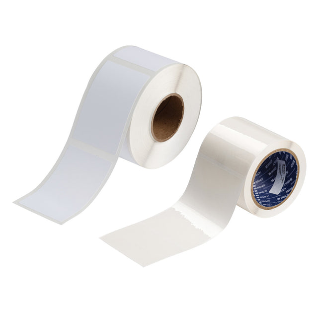 Set mit Polyester-Etikett und Schutzlaminat für J2000 Drucker - 85,09 x 55,12 mm