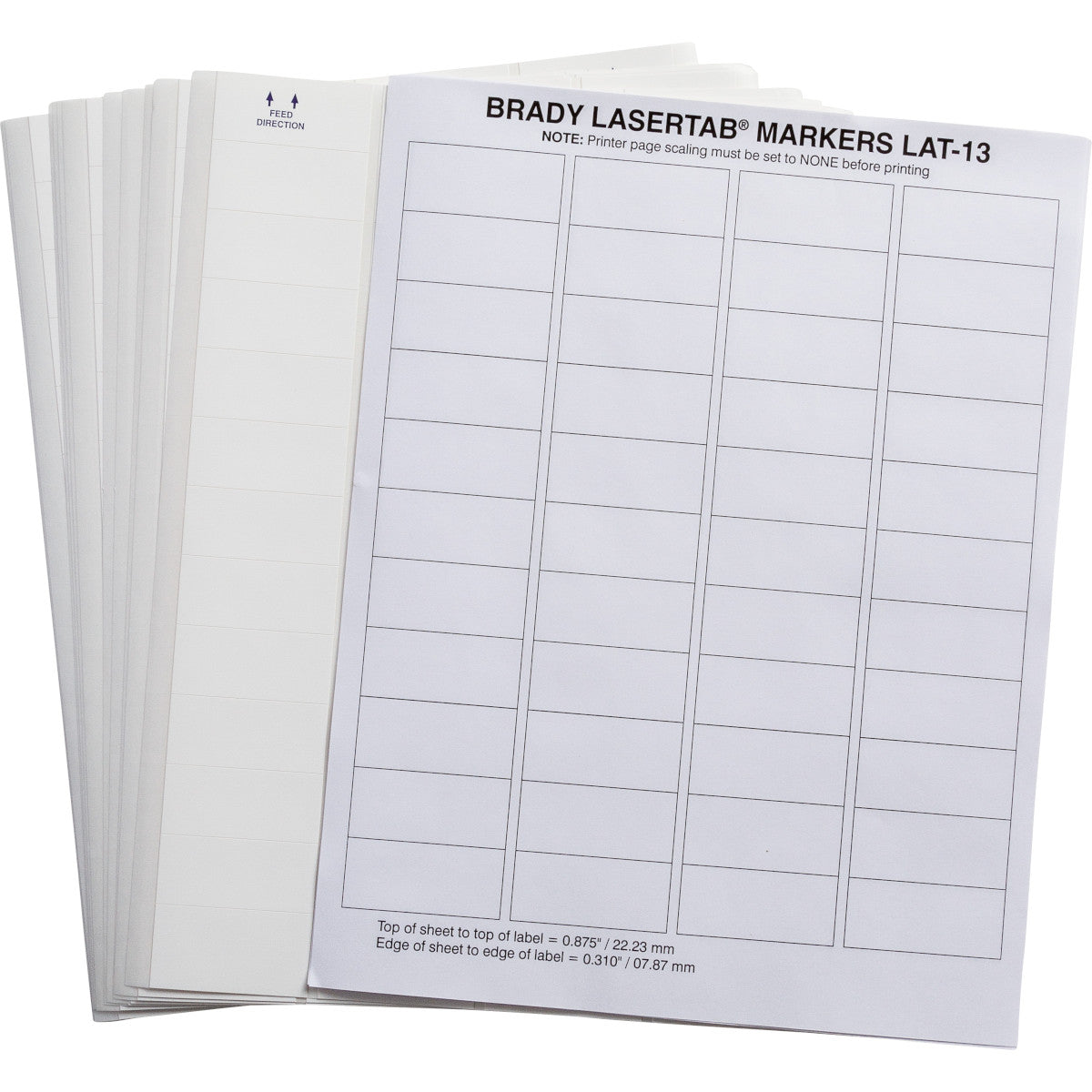 Étiquettes BRADY LASER TAB