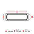 PermaSleeve® Schrumpfschläuche, für hohe Temperaturen geeignet, für M610, M611, BMP61, M710 (mit Medienadapter) und BMP71 (mit Medienadapter)
