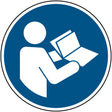ISO Sicherheitskennzeichnung - Gebrauchsanweisung beachten