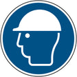 ISO Sicherheitskennzeichnung - Kopfschutz benutzen