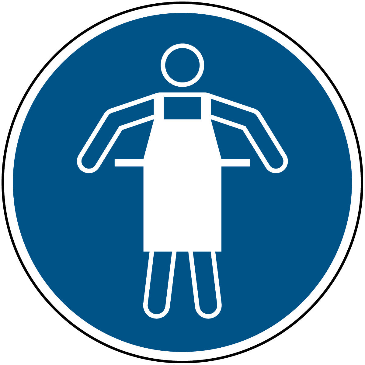 ISO safety sign - Wear protective apron
