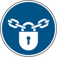 ISO Sicherheitskennzeichnung - Verschlossen halten