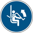 Sicherheitsbügel des Sessellifts öffnen – ISO 7010
