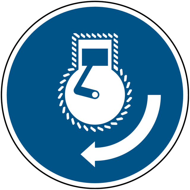 Motor starten bei Aussetzvorgang – ISO 7010