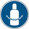 Gaszylinder sichern – ISO 7010