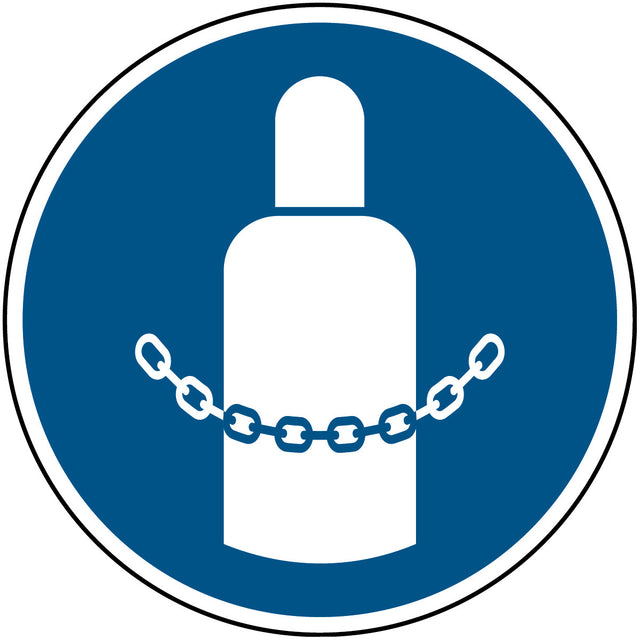 Gaszylinder sichern – ISO 7010