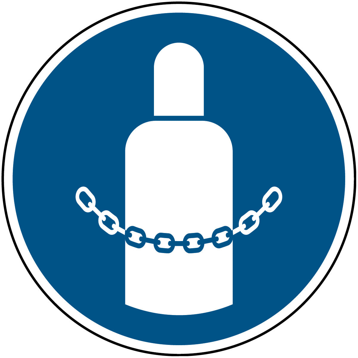 Gaszylinder sichern – ISO 7010