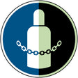 Gaszylinder sichern – ISO 7010