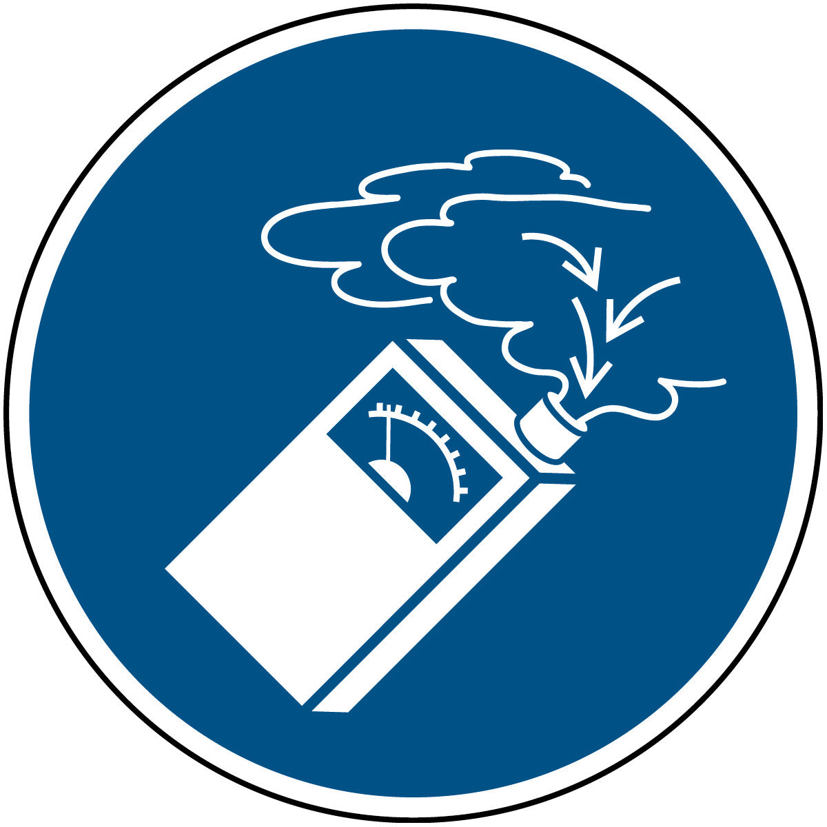 Gasmelder verwenden – ISO 7010