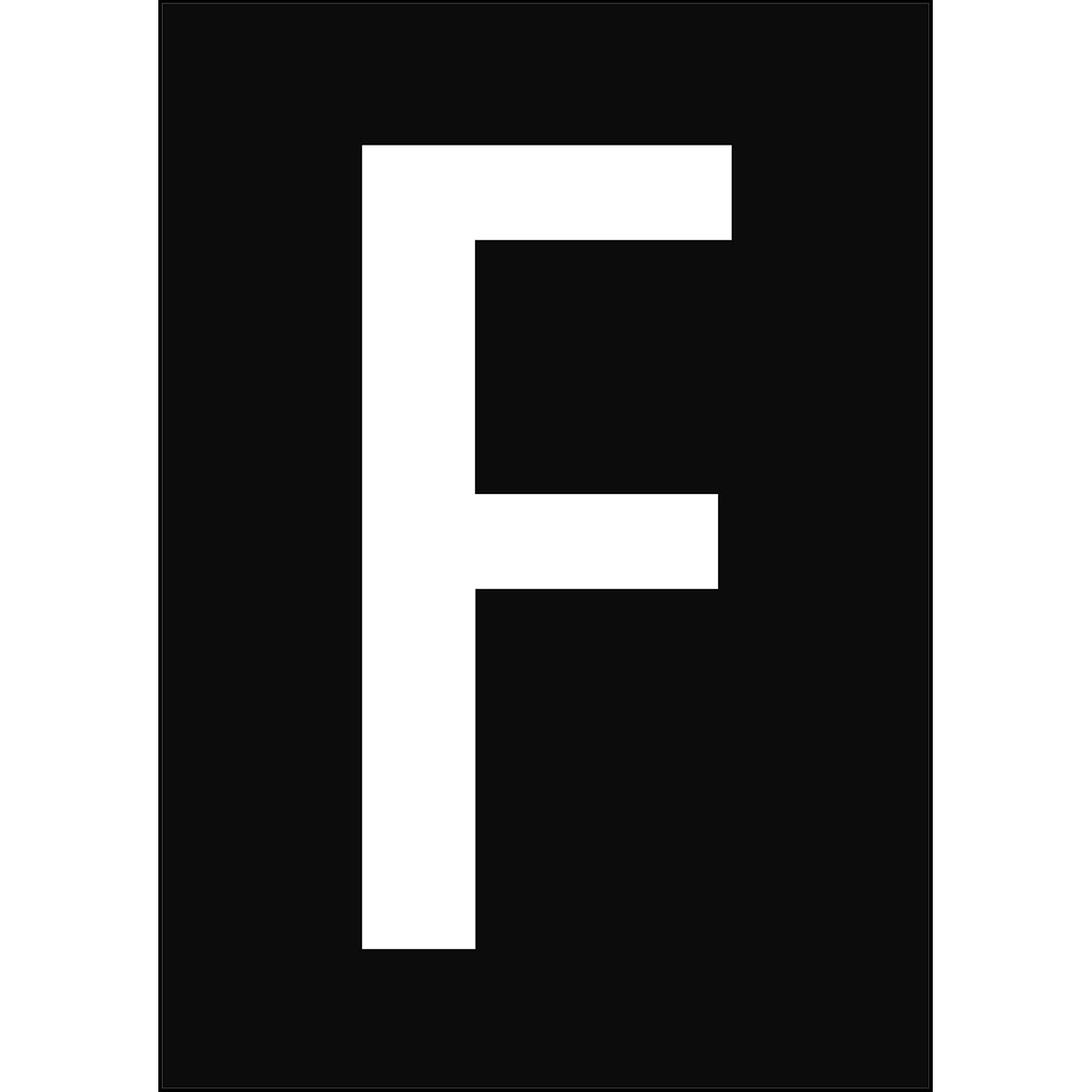 Zahlen & Buchstaben A4 - Schwarz/Weiss - F - B-859 (Magnetische Folie)