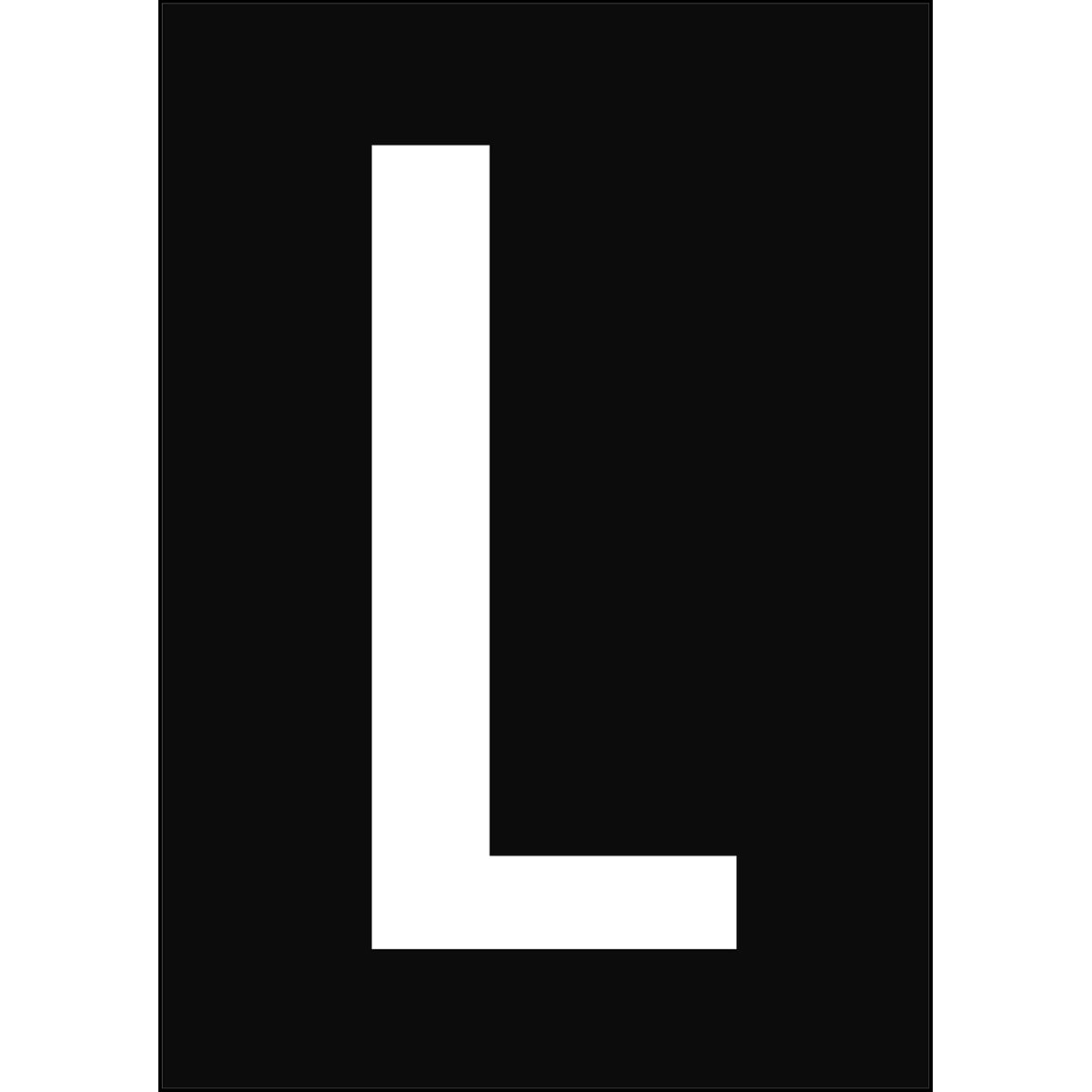 Zahlen & Buchstaben A4 - Schwarz/Weiss - L - B-859 (Magnetische Folie)