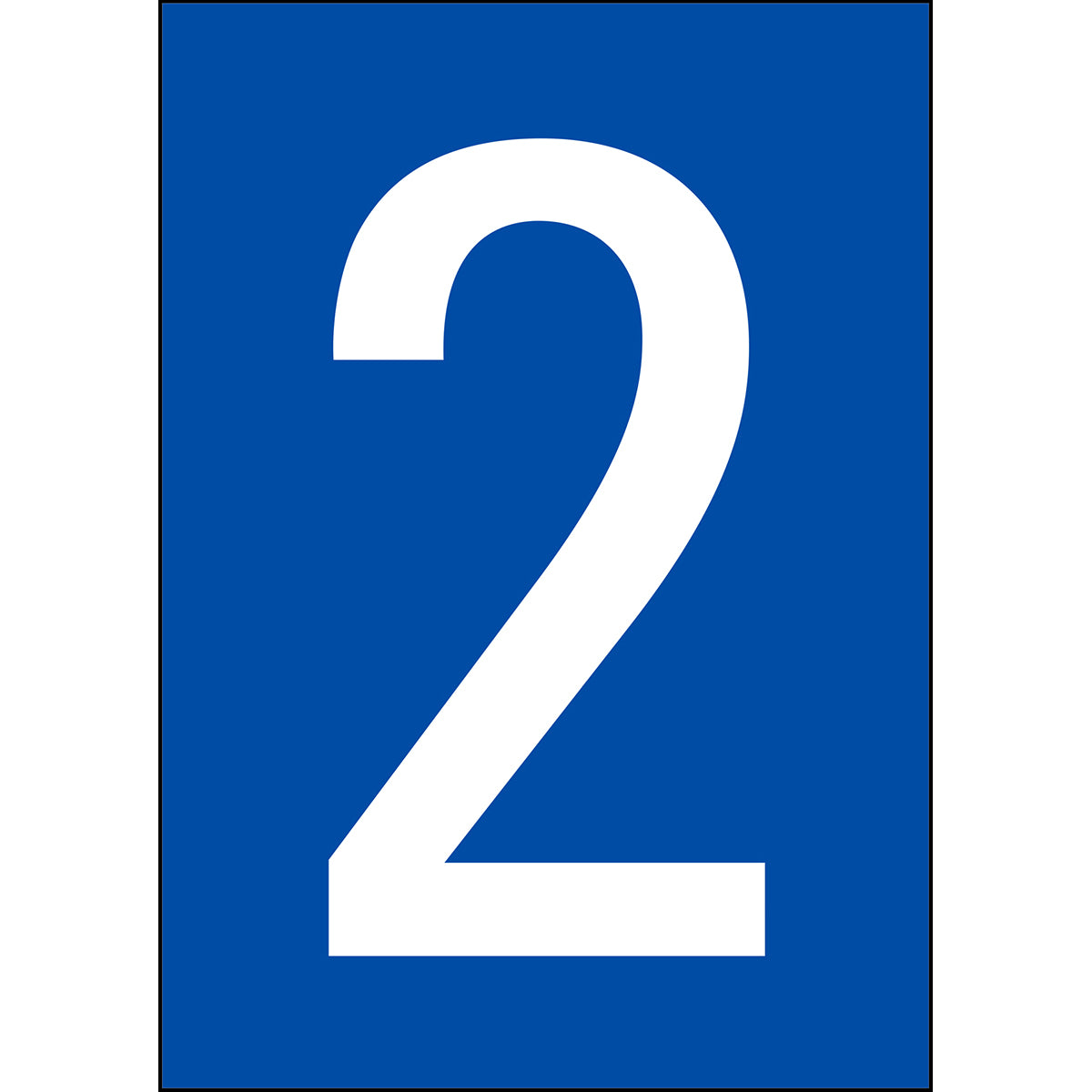 Zahlen & Buchstaben A4 - Schwarz/Weiss - 2 - B-7541 (Laminierter Polyester)