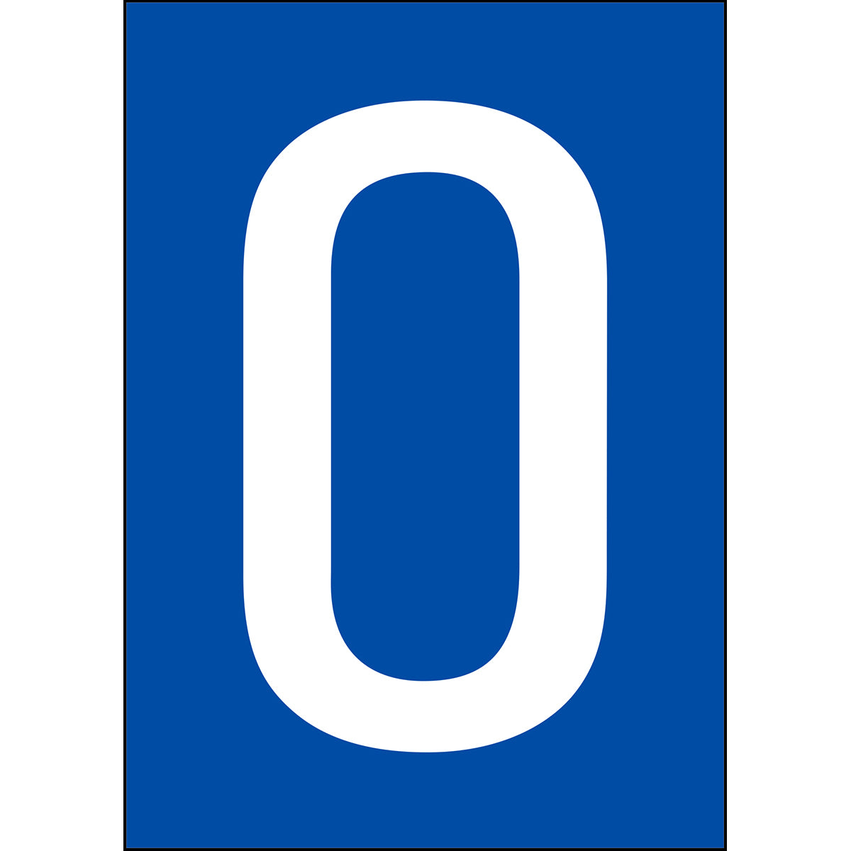 Numbers &amp; Letters A4 - Black/White - O - B-859 (Magnetic Foil)