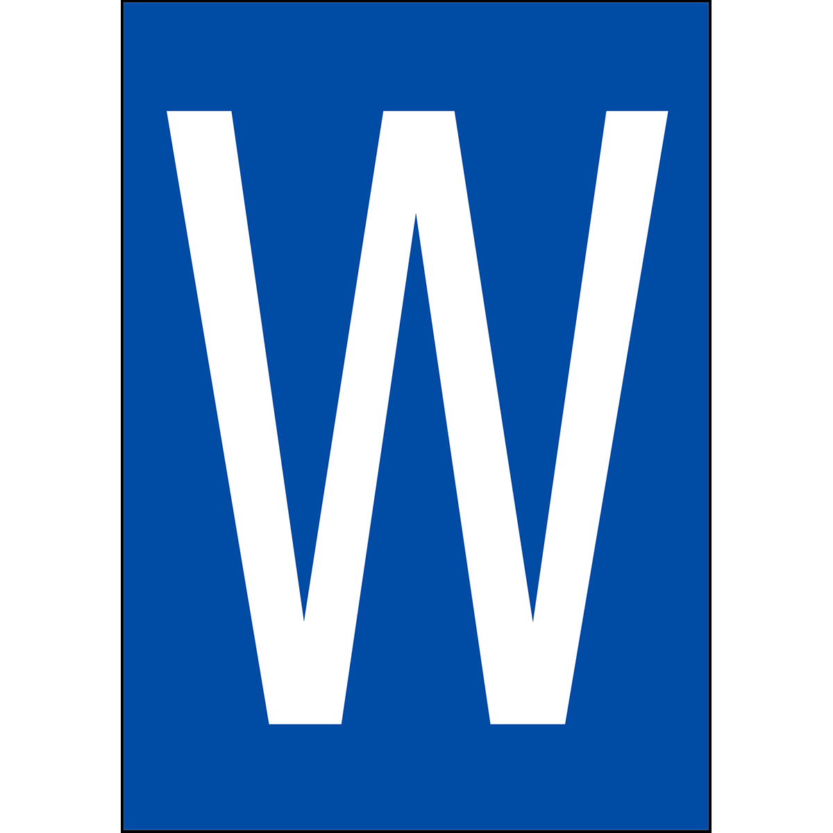 Zahlen & Buchstaben A4 - Schwarz/Weiss - W - B-859 (Magnetische Folie)