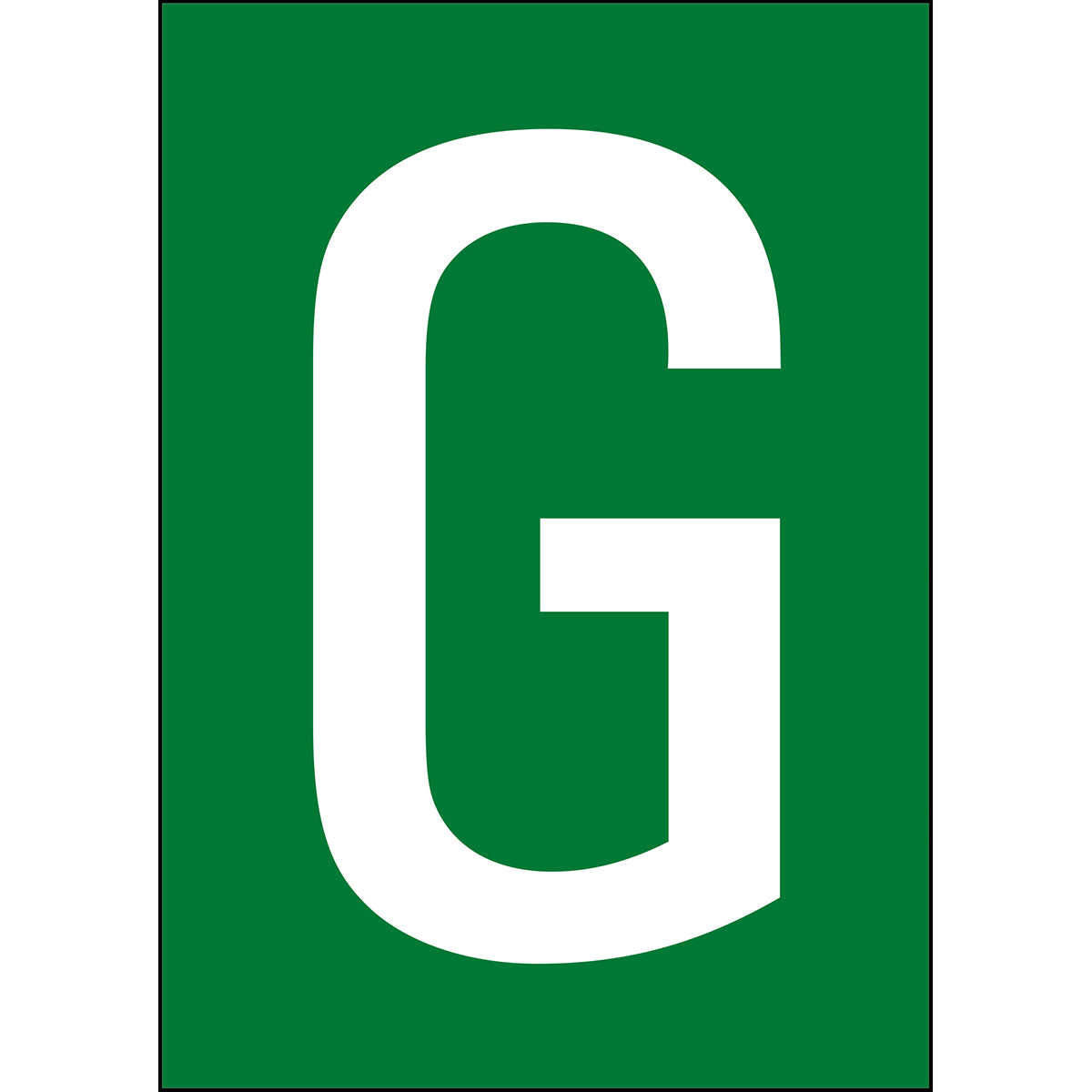 Numbers &amp; Letters A4 - Green/White - G - B-859 (Magnetic Foil)