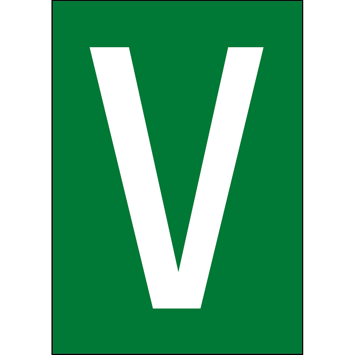 Numbers &amp; Letters A4 - Green/White - V - B-859 (Magnetic Foil)