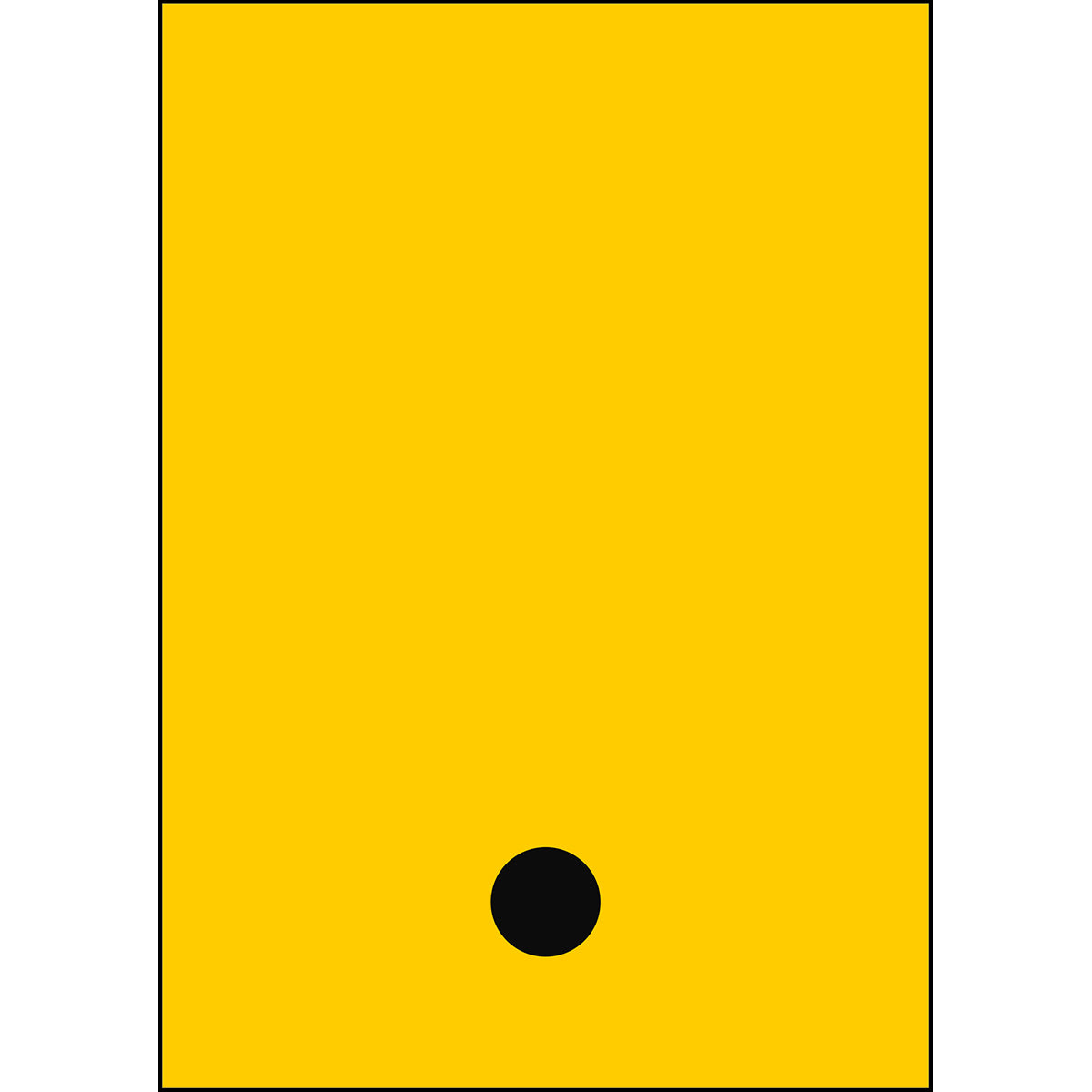 Zahlen & Buchstaben A4 - Gelb/Schwarz - Punkt - B-859 (Magnetische Folie)