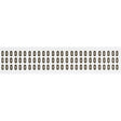 Zahlen & Buchstaben, B-499 (Nylongewebe), Weiß - 0 , 12,7 x 9,5 mm