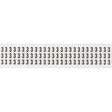 Zahlen & Buchstaben, B-499 (Nylongewebe), Weiß - 3 , 12,7 x 9,5 mm