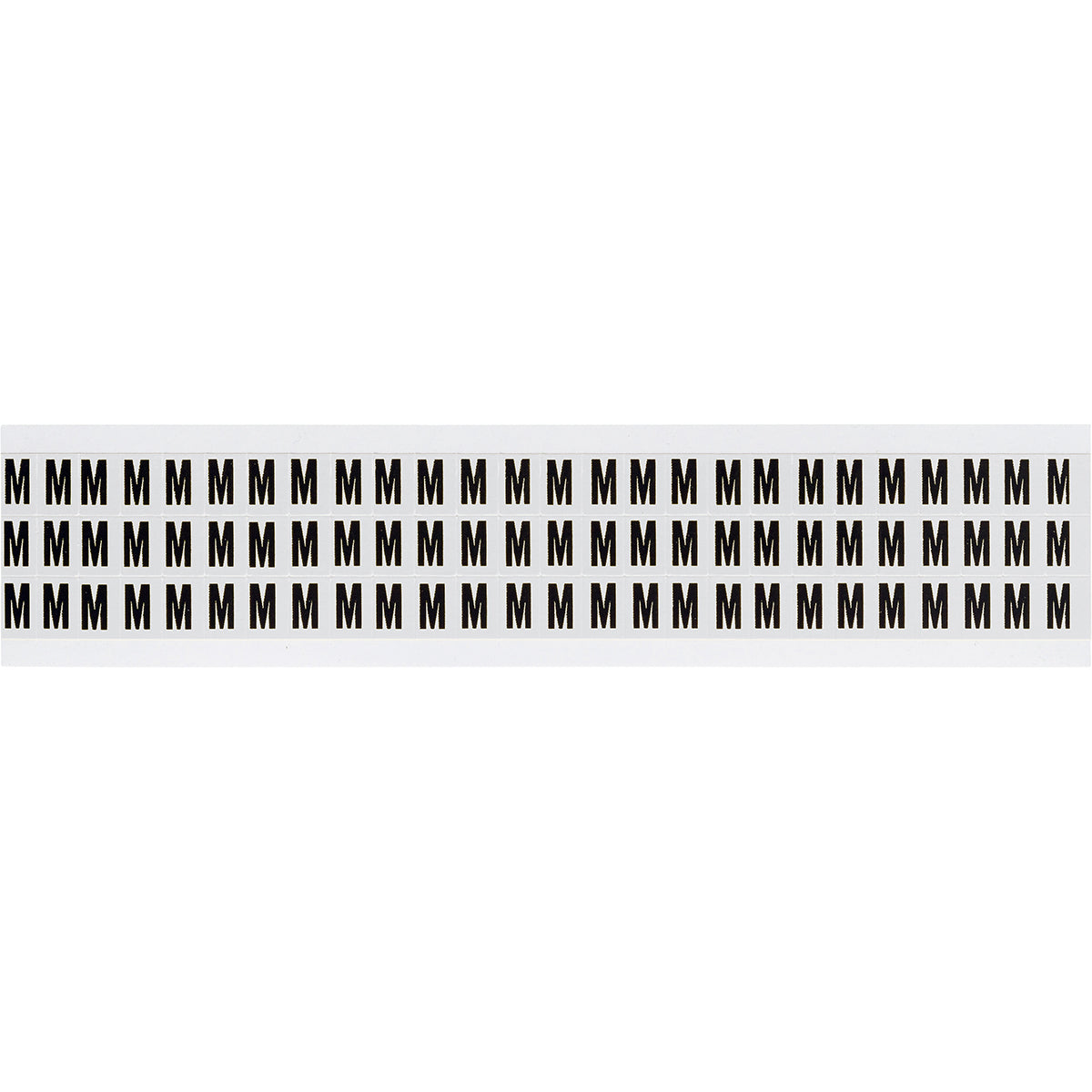 Zahlen & Buchstaben, B-499 (Nylongewebe), Weiß - M , 12,7 x 9,5 mm