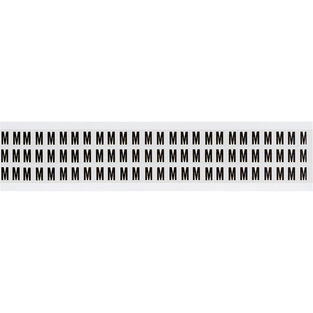 Zahlen & Buchstaben, B-499 (Nylongewebe), Weiß - M , 12,7 x 9,5 mm
