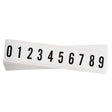 Zahlen & Buchstaben, B-499 (Nylongewebe), Weiß 0 - 9 , 38 x 22 mm