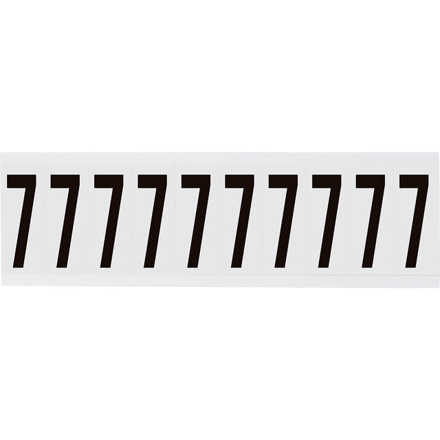 Zahlen & Buchstaben, B-499 (Nylongewebe), Weiß - 7 , 57 x 22 mm