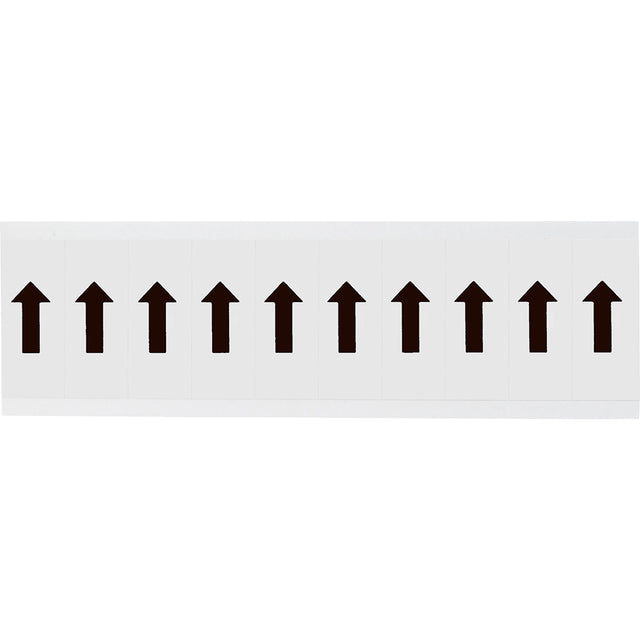 Zahlen & Buchstaben, B-499 (Nylongewebe), Weiß - Pfeile , 57 x 22 mm