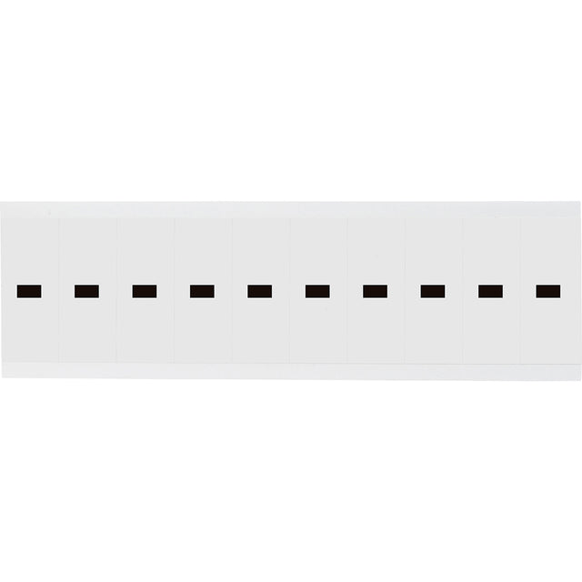 Zahlen & Buchstaben, B-499 (Nylongewebe), Weiß - Bindestrich , 57 x 22 mm
